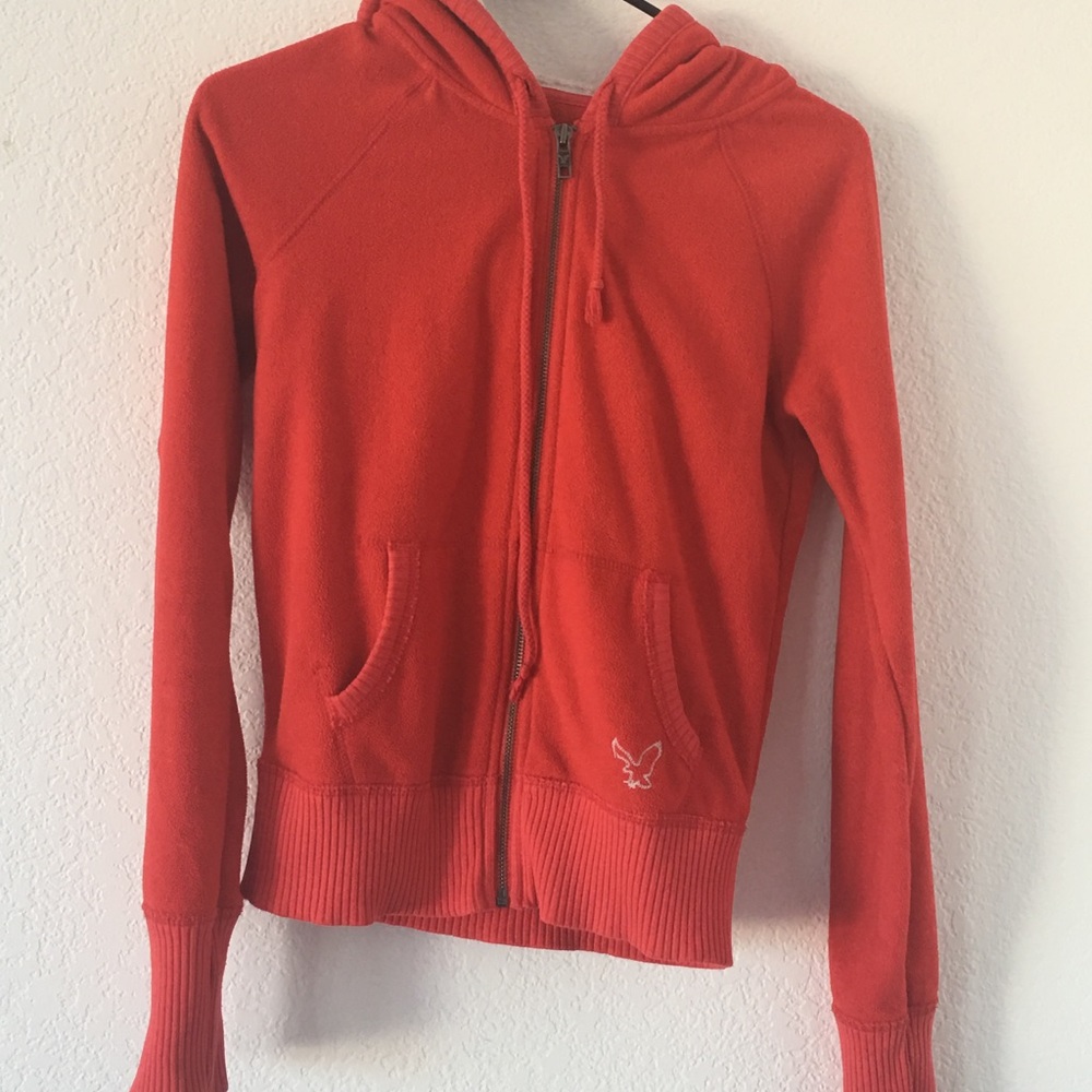 Red American Eagle Zip Up